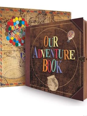 Our Adventure Book Photo Memory Album - Brown Vintage Style